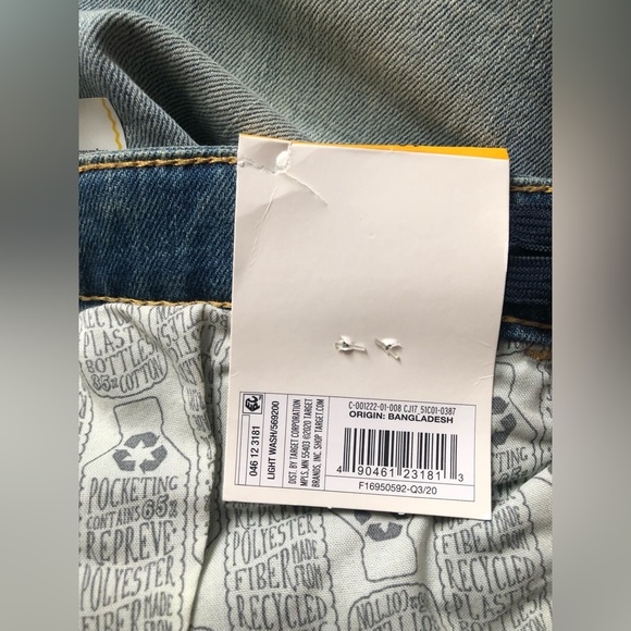 NEW Cat Jack Straight 14 Husky Stretch Blue Denim Jeans Size 14 - Picture 11 of 11